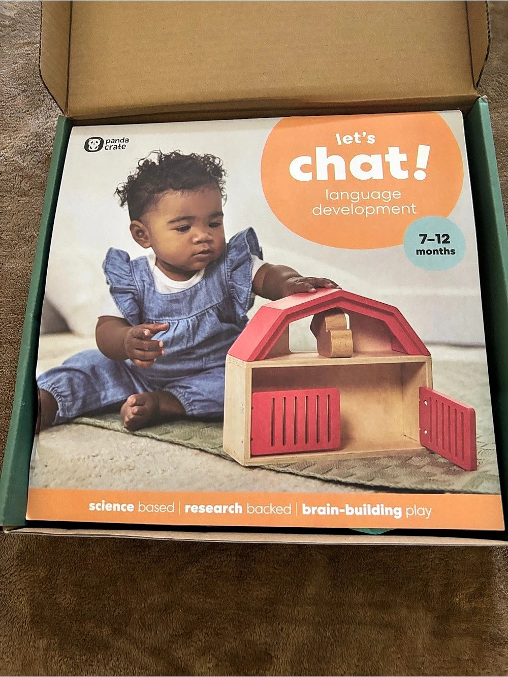 panda crate Let's Chat! Language Development Baby Learning Toy Set Like New
